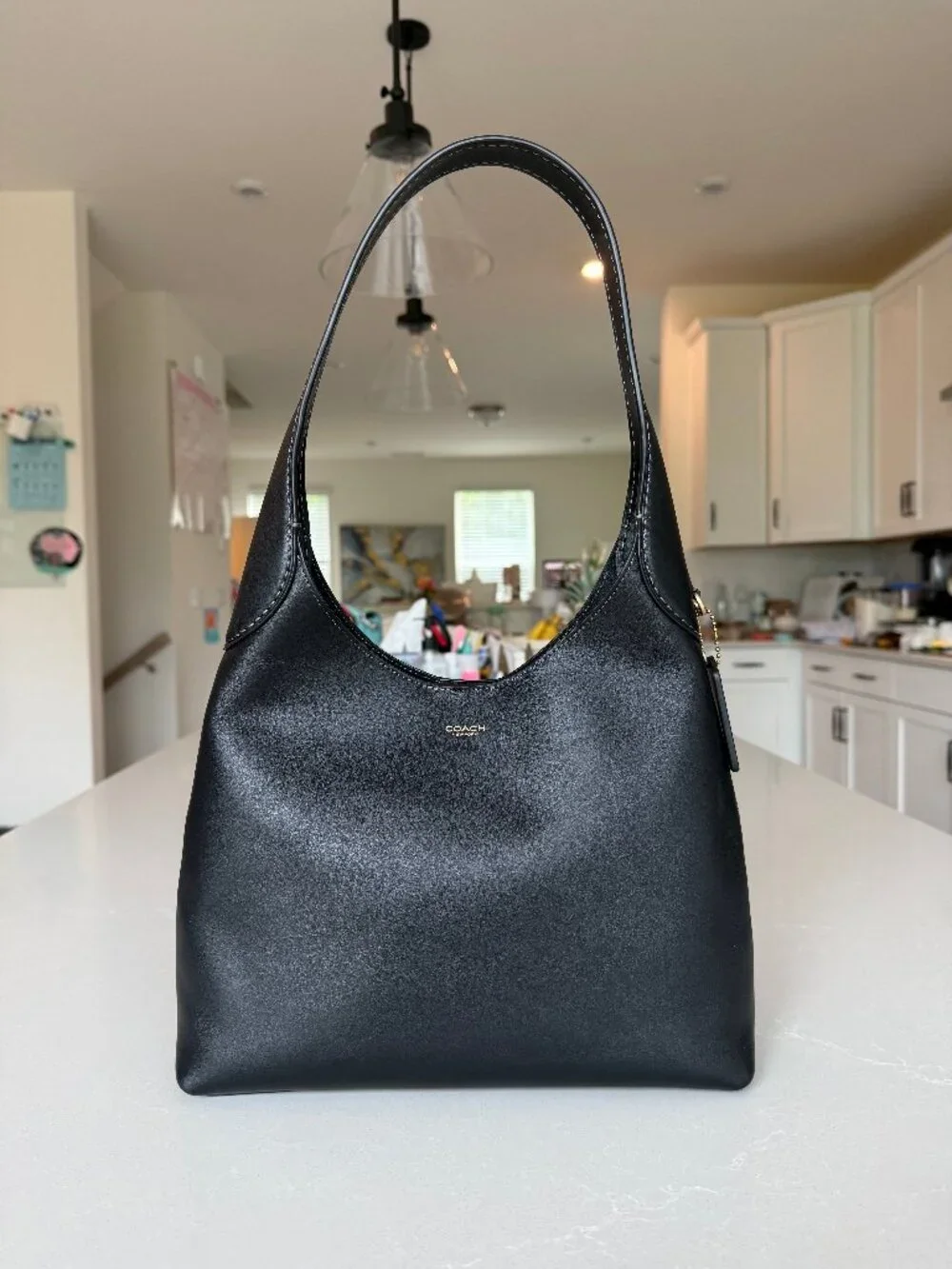 Coach Black Leather Shoulder Bag